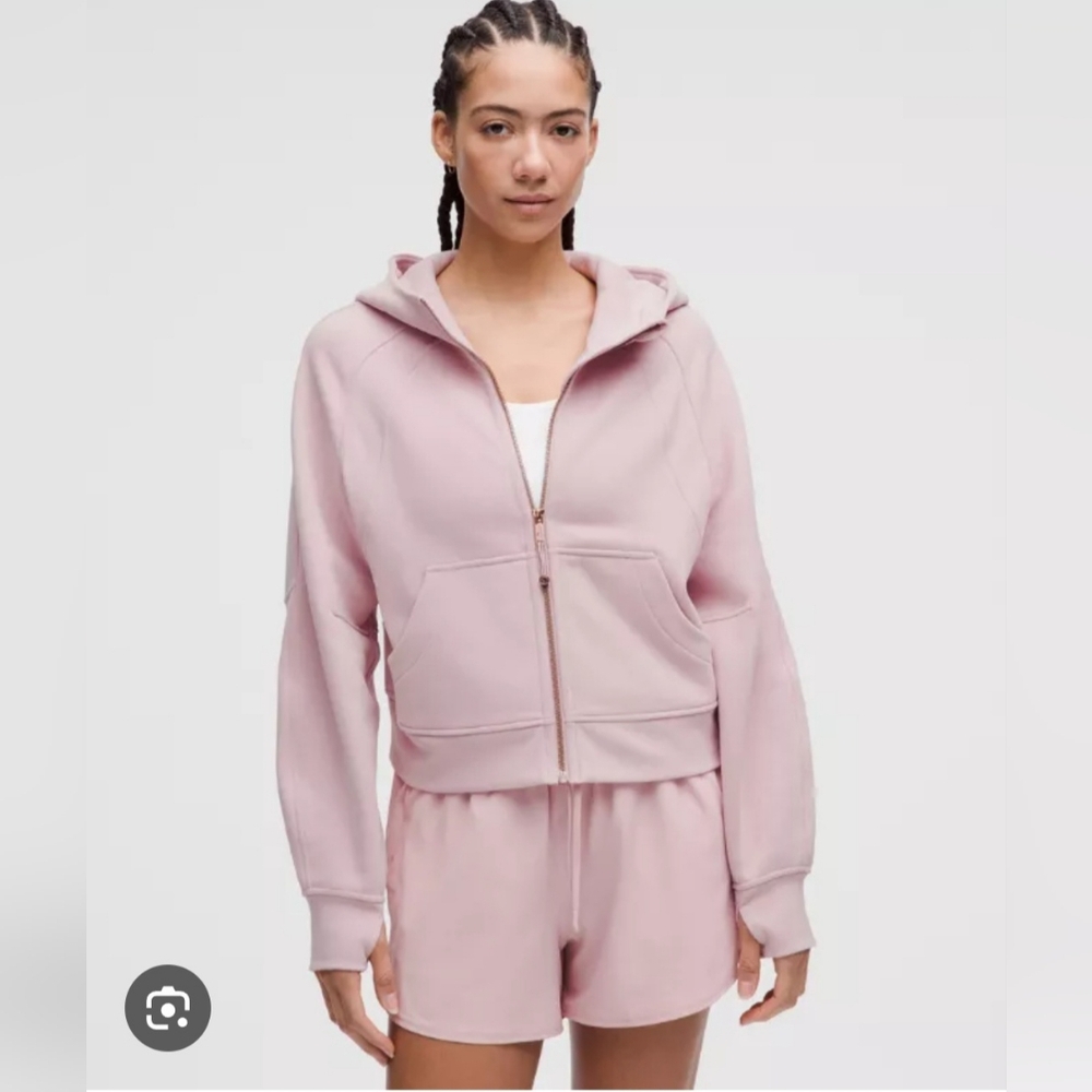 NEW LULULEMON Scuba Oversize Zip Hoodie Pink Size XS